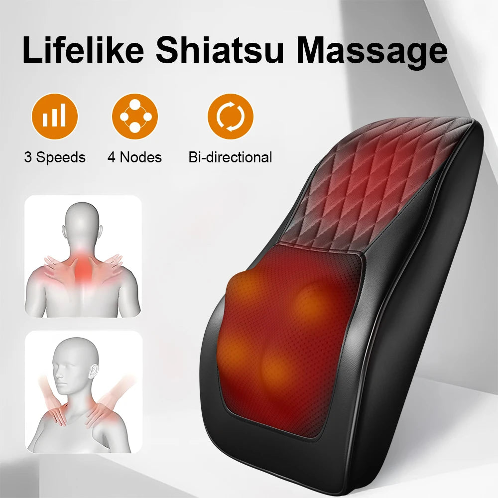 Massage Cushion neck massage pillow Heating Electric Shoulder Foot Massage Pillow Deep Tissue Kneading Massager Waist Back