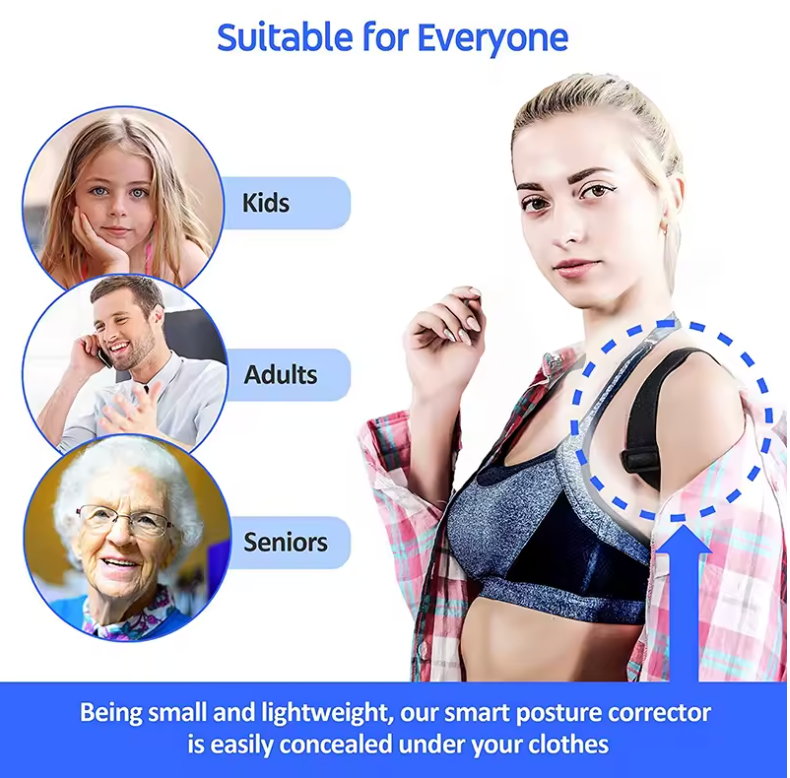 Electronic Adjustable Posture Corrector – Breathable Back Support Brace for Teenagers & Adults
