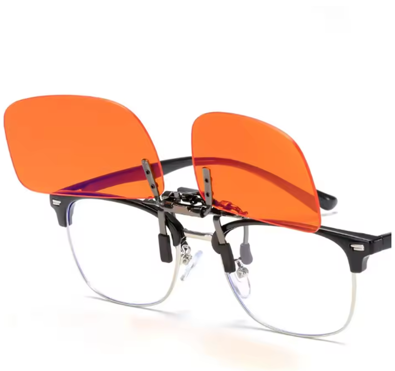 Blue Light Blocking Clip-On Glasses β Anti-Glare Lens for Screen Protection (Fits All Frames)