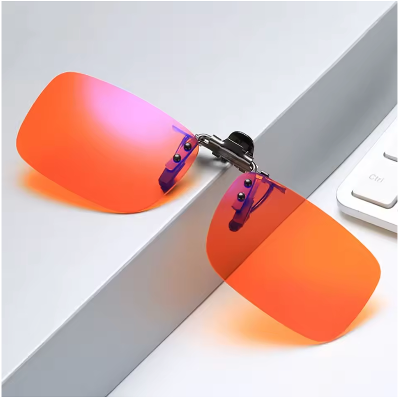 Blue Light Blocking Clip-On Glasses β Anti-Glare Lens for Screen Protection (Fits All Frames)