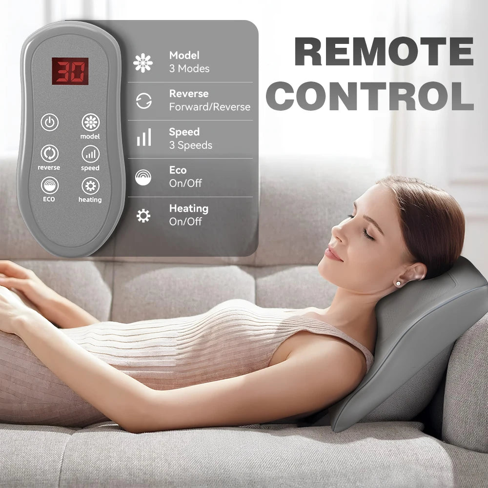 Massage Cushion neck massage pillow Heating Electric Shoulder Foot Massage Pillow Deep Tissue Kneading Massager Waist Back