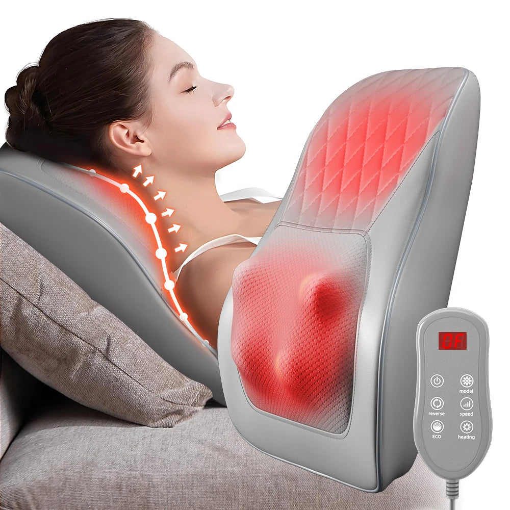 Massage Cushion neck massage pillow Heating Electric Shoulder Foot Massage Pillow Deep Tissue Kneading Massager Waist Back
